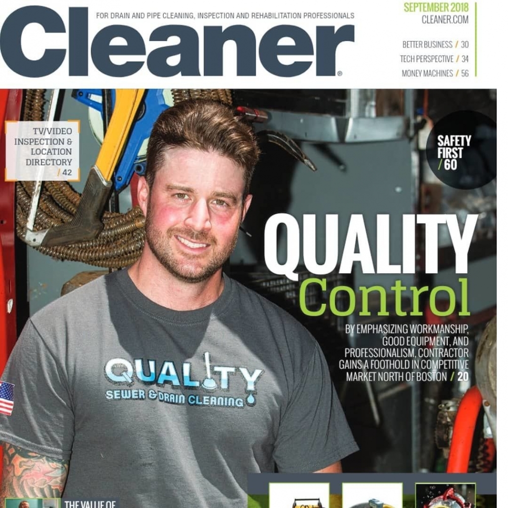 Quality Sewer and Drain Cleaner Magazine Cover