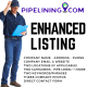 A description of PipeLining.com's Enhanced Listing for Contractors